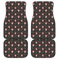 Evil Scary Clown Pattern Print Front and Back Car Floor Mats