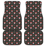 Evil Scary Clown Pattern Print Front and Back Car Floor Mats