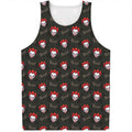 Evil Scary Clown Pattern Print Men's Tank Top
