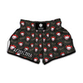 Evil Scary Clown Pattern Print Muay Thai Boxing Shorts