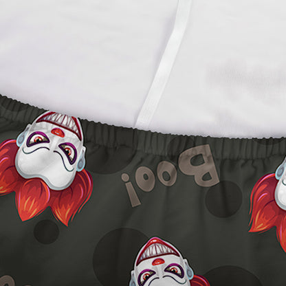 Evil Scary Clown Pattern Print Sofa Cover