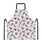 Exotic Chicken Pattern Print Apron