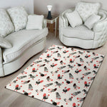 Exotic Chicken Pattern Print Area Rug
