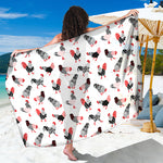 Exotic Chicken Pattern Print Beach Sarong Wrap