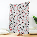 Exotic Chicken Pattern Print Blanket
