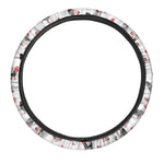 Exotic Chicken Pattern Print Car Steering Wheel Cover