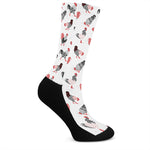 Exotic Chicken Pattern Print Crew Socks