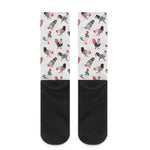 Exotic Chicken Pattern Print Crew Socks