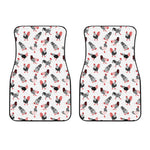 Exotic Chicken Pattern Print Front Car Floor Mats