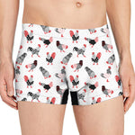 Exotic Chicken Pattern Print Men's Boxer Briefs