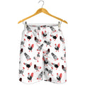 Exotic Chicken Pattern Print Men's Shorts