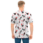 Exotic Chicken Pattern Print Men's T-Shirt