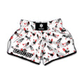 Exotic Chicken Pattern Print Muay Thai Boxing Shorts