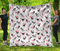 Exotic Chicken Pattern Print Quilt