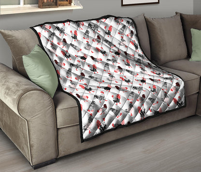 Exotic Chicken Pattern Print Quilt