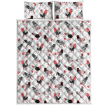 Exotic Chicken Pattern Print Quilt Bed Set