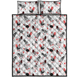 Exotic Chicken Pattern Print Quilt Bed Set