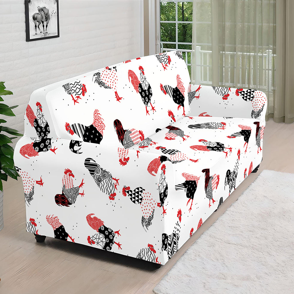 Exotic Chicken Pattern Print Sofa Cover