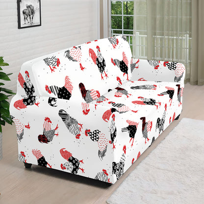 Exotic Chicken Pattern Print Sofa Cover
