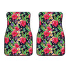 Exotic Hibiscus Flowers Pattern Print Front Car Floor Mats