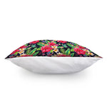 Exotic Hibiscus Flowers Pattern Print Pillow Cover