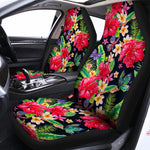 Exotic Hibiscus Flowers Pattern Print Universal Fit Car Seat Covers