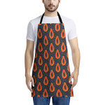 Exotic Papaya Pattern Print Apron