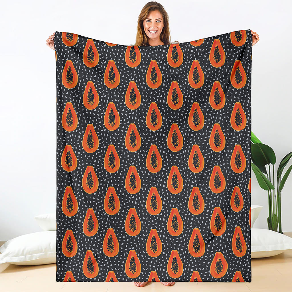 Exotic Papaya Pattern Print Blanket