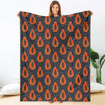 Exotic Papaya Pattern Print Blanket