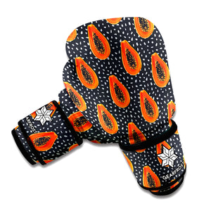 Exotic Papaya Pattern Print Boxing Gloves