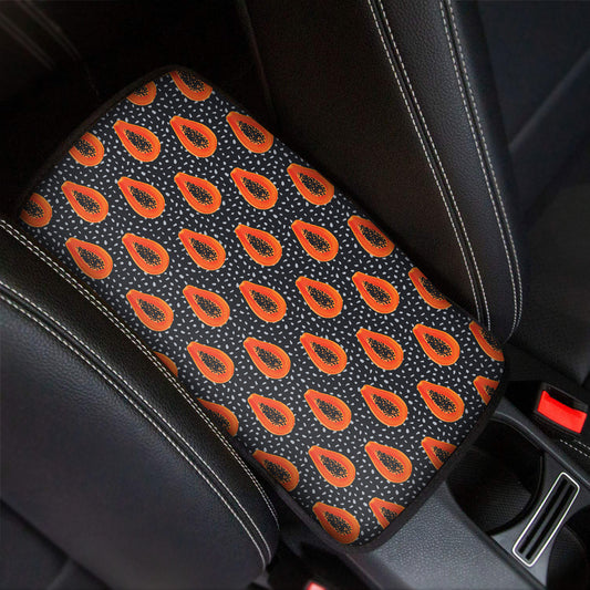 Exotic Papaya Pattern Print Car Center Console Cover