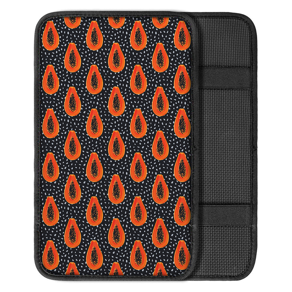 Exotic Papaya Pattern Print Car Center Console Cover