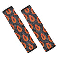 Exotic Papaya Pattern Print Car Seat Belt Covers