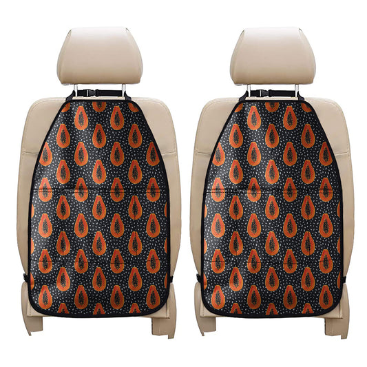 Exotic Papaya Pattern Print Car Seat Organizers