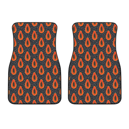 Exotic Papaya Pattern Print Front Car Floor Mats