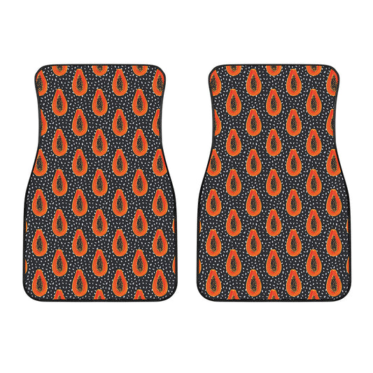 Exotic Papaya Pattern Print Front Car Floor Mats