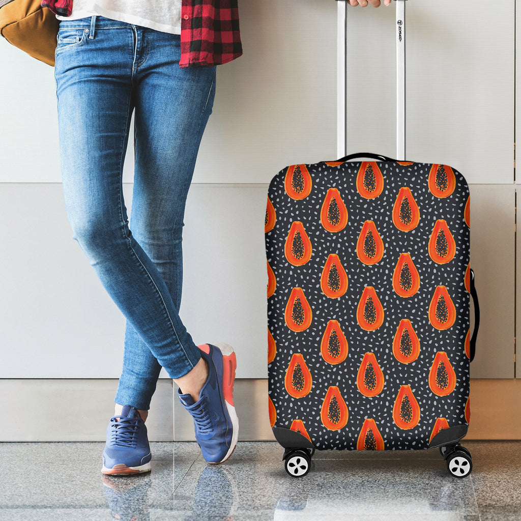 Exotic Papaya Pattern Print Luggage Cover