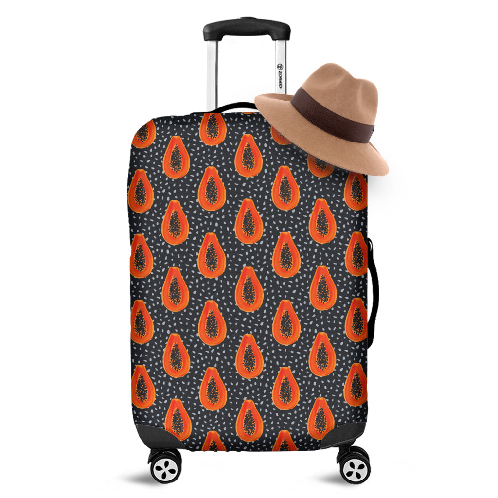 Exotic Papaya Pattern Print Luggage Cover