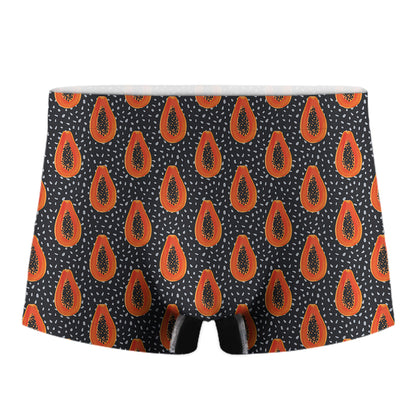 Exotic Papaya Pattern Print Men's Boxer Briefs