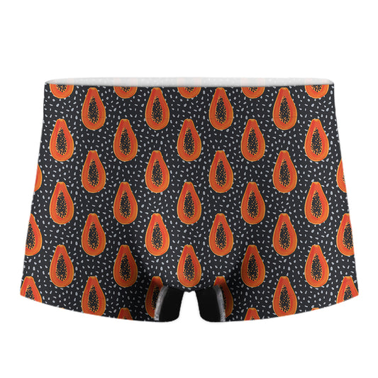 Exotic Papaya Pattern Print Men's Boxer Briefs