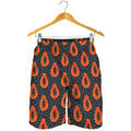 Exotic Papaya Pattern Print Men's Shorts