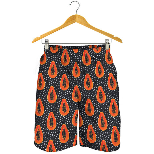 Exotic Papaya Pattern Print Men's Shorts