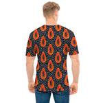Exotic Papaya Pattern Print Men's T-Shirt