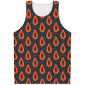 Exotic Papaya Pattern Print Men's Tank Top