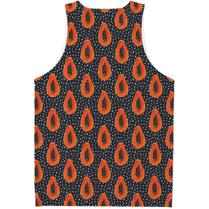 Exotic Papaya Pattern Print Men's Tank Top