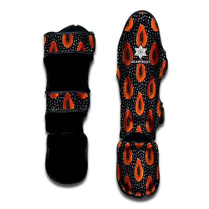 Exotic Papaya Pattern Print Muay Thai Shin Guard