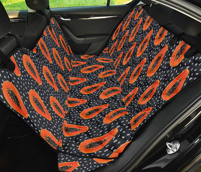 Exotic Papaya Pattern Print Pet Car Back Seat Cover