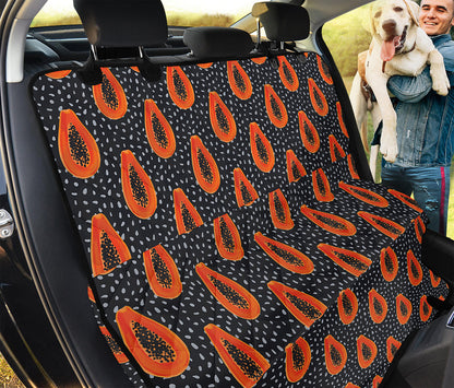 Exotic Papaya Pattern Print Pet Car Back Seat Cover