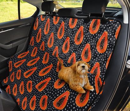 Exotic Papaya Pattern Print Pet Car Back Seat Cover