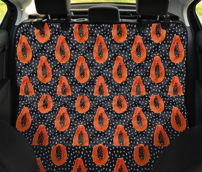 Exotic Papaya Pattern Print Pet Car Back Seat Cover